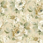 All Over Large Floral Wallpaper Villa Toscana by Wallquest LB30205