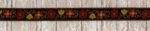 5 Yards 1/2" Oranges, Yellow, Brown on Black Jacquard Trim TR202
