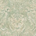 Large Framed Damask Wallpaper Villa Toscana By Wallquest LB30014