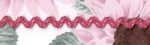 5 Yards 5/16" Vivid Pink, Silver Ric Rac Trim 25390