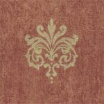 Scattered Gold Medallions on Mottled Rust Background Wallpaper 31267S - Image 2
