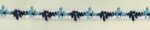 5 Yards 3/4" Alternating Blue, Navy, White Gimp Trim 47033BN - Image 2