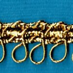 5 Yards 5/16" Metallic Gold Small Loops Trim J18
