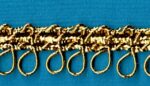 5 Yards 5/16" Metallic Gold Small Loops Trim J18