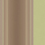 Cinnabar Stripe Wallpaper in Metallic Gold, Lilac and Taupe by Ronald Redding