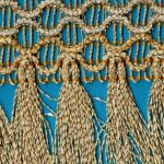 5 Yards 2 1/2" Metallic Gold, Gold Tassel Fringe Trim J103