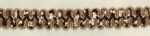 5 Yards 1 3/16" Gold 2 Rows Sequins Slightly Stretchy Trim 46125 - Image 2