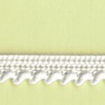 5 Yards 1/4" White Sawtooth Design with Lip Trim 27638
