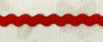5 Yards 3/8" Red Elastic Ric Rac Trim 45616R