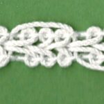5 Yards 3/8" White Oriental Feel Open Weave Trim 45925