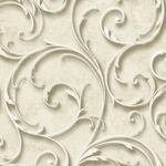 3D Classical Scroll Wallpaper by Wallquest DS60805