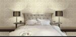 Ogee Floral Wallpaper Prague II Gold, Peach, White, Grays by Wallquest SF60001 - Image 2