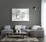 Ogee Vinyl Wallpaper by Pelican Prints from Wallquest ES72100 - Image 2