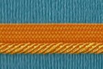 5 Yards 3/8" Overall, 1/8" Cord Gold Twist Cord with Lip Trim 349