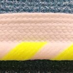 5 Yards 5/16" Overall, 1/8" Cord Chartreuse, White Cord with Lip Trim 13522
