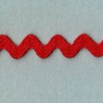 5 Yards 1/4" Tomato Red Ric Rac Trim 82T