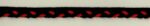 5 Yards 5/8" Thick Braided Red and Black Trim with Lip 26422 - Image 2