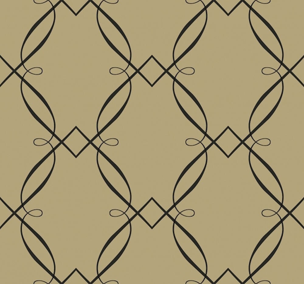 57-551.jpg Scroll Trellis Wallpaper Paper and Ink by Wallquest LA30715 - Image 1