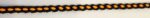5 Yards 1/4" Black, Fire Orange Braided Trim 16065O - Image 2
