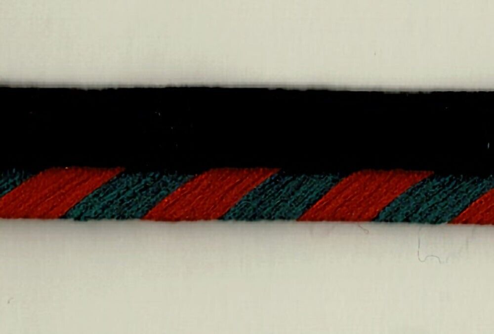 57-566.jpg 5 Yards 7/8" Burgundy, Deep Teal Cord with Lip Trim 25933 - Image 1