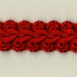 5 Yards 1/2" Double Layer Braided Red Gimp Trim BR32526