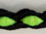 5 Yards 1/4" Black, Signal Green Braided Trim 16065G