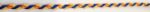 5 Yards 3/8" Blue, Orange, Golden Yellow Wrapped Ric Rac Trim 27632Y - Image 2