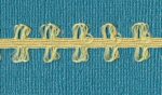 5 Yards 1/2" Maize Yellow Double Loops Trim 12812