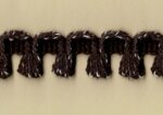 5 Yards 5/8" Dark Purple, White Thick Arch-Shaped Trim 47122