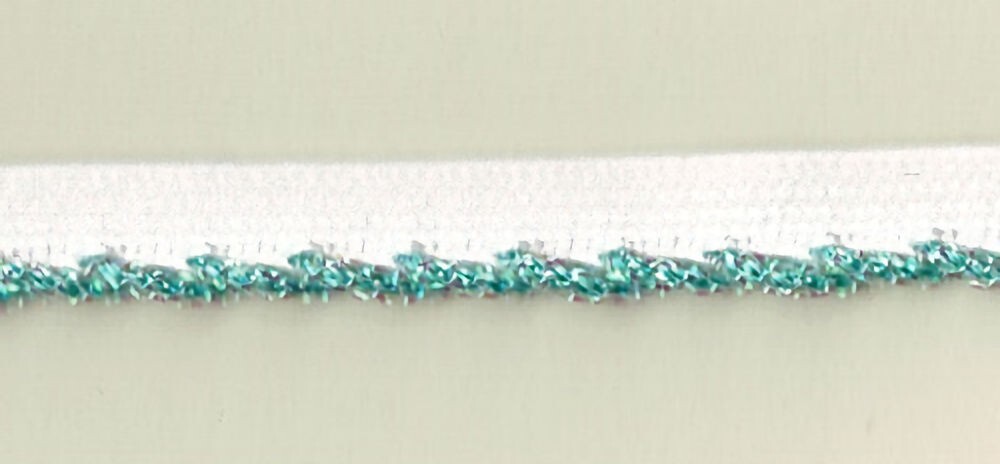 57-650.jpg 5 Yards 3/8" Light Teals, Iridescent Trim with Lip 27936T - Image 1