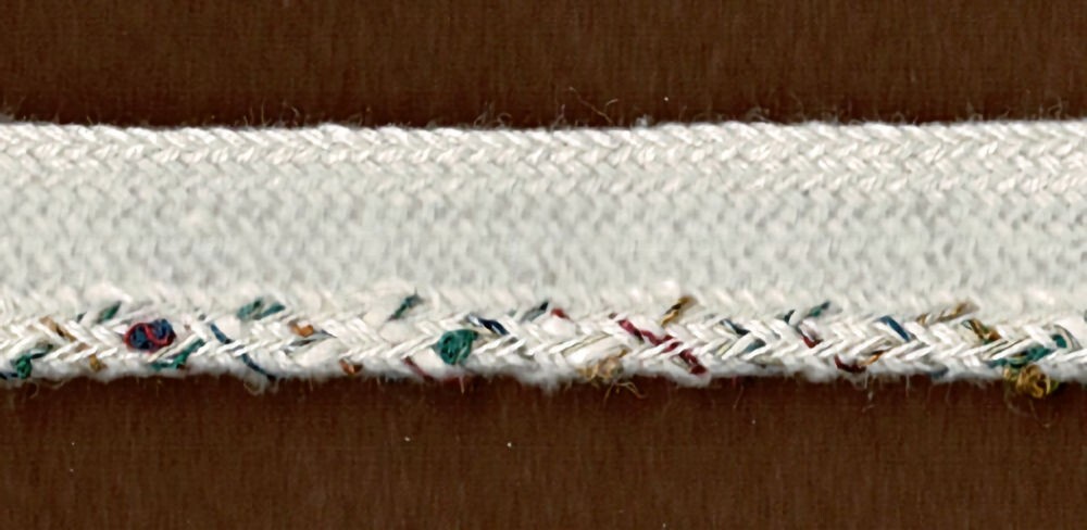 57-654.jpg 5 Yards 1/2" Natural, Multicolor Trim with Lip 27707N - Image 1