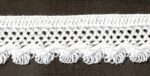 5 Yards 1/2" White Scalloped Lattice Look Trim 22973