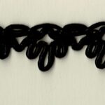 5 Yards 5/8" Black French Loop Trim 40100
