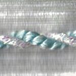 5 Yards 5/32" Light Blue and Iridescent White Twist Cord Trim I1MR2-LB