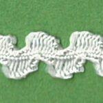 5 Yards 1/4" White Dyeable Ric Rac Trim 10780