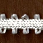 5 Yards 3/16" Creamy White Tiny Double Loop Trim 10794