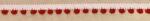 5 Yards Red and White 5/8" (Inch) Small Pom Pom Ribbon Trim 47428RW