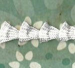 5 Yards 1/2" White Small Fan-Shaped Loop Trim 11512