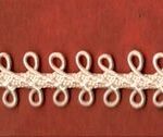 5 Yards 1/2" Cream Double Loop Gimp Trim 24890E