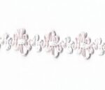 5 Yards 3/4" Pink and White Woven Trim 46357P - Image 2