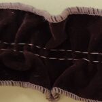 5 Yards 1 1/2" Dark Brown Gathered Trim 99976B