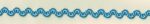5 Yards 1/2" Turquoise, White Ric Rac Trim 27136 - Image 2