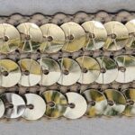 5 Yards 7'8" 3 Row Silver Sequins Trim 43512S