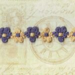 5 Yards 5/8" Purple and Gold Woven Trim 47159
