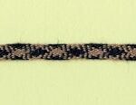 5 Yards 1/8" Narrow Gingham in Tan, Dark Navy Trim 27344TN