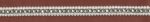 5 Yards 1/2" Double Loops White, Black, Antique Gold Trim 11969 - Image 2
