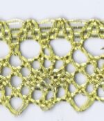 5 Yards 7/8" Gold Lace Look Trim 45629