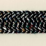 5 Yards 7/8" Black, Multi-color Trim 27630B