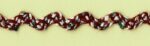 5 Yards 1/4" Cranberry, Multi-color Ric Rac Trim 27117M