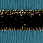 5 Yards 7/8" Black, Antique Gold Lattice Look Trim 10280